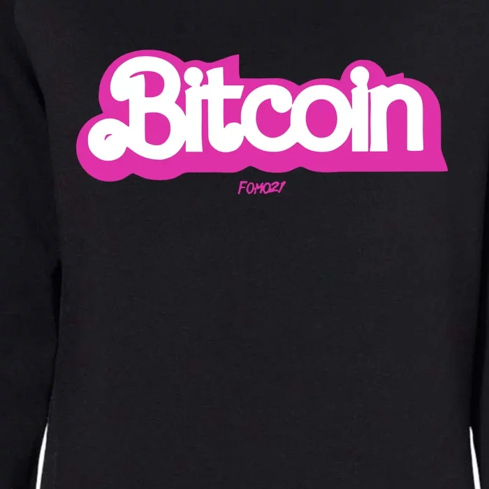 Bitcoin Womens California Wash Sweatshirt