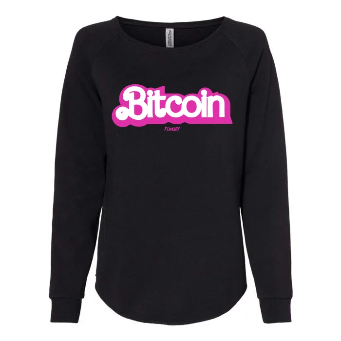 Bitcoin Womens California Wash Sweatshirt