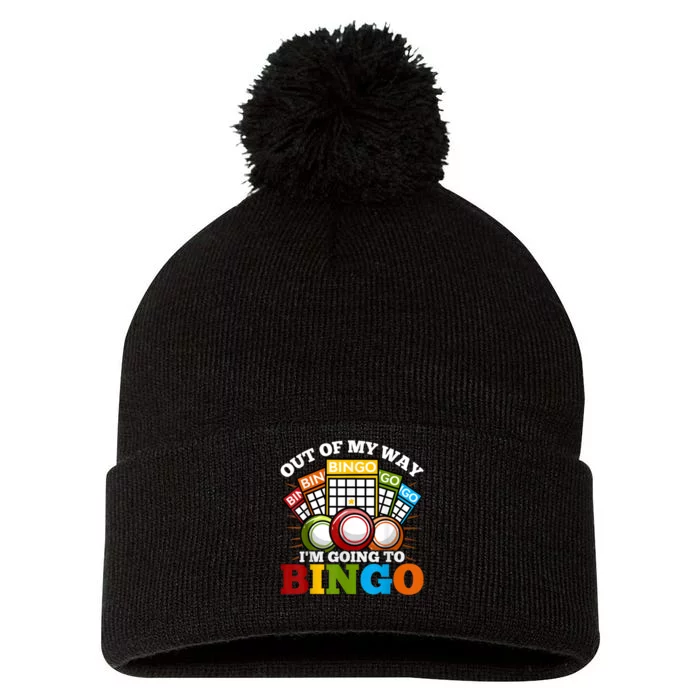 Bingo Pom Pom 12in Knit Beanie