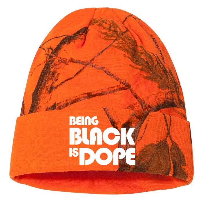 Being Black Is Dope Modern Style Great Gift Kati - 12in Camo Beanie