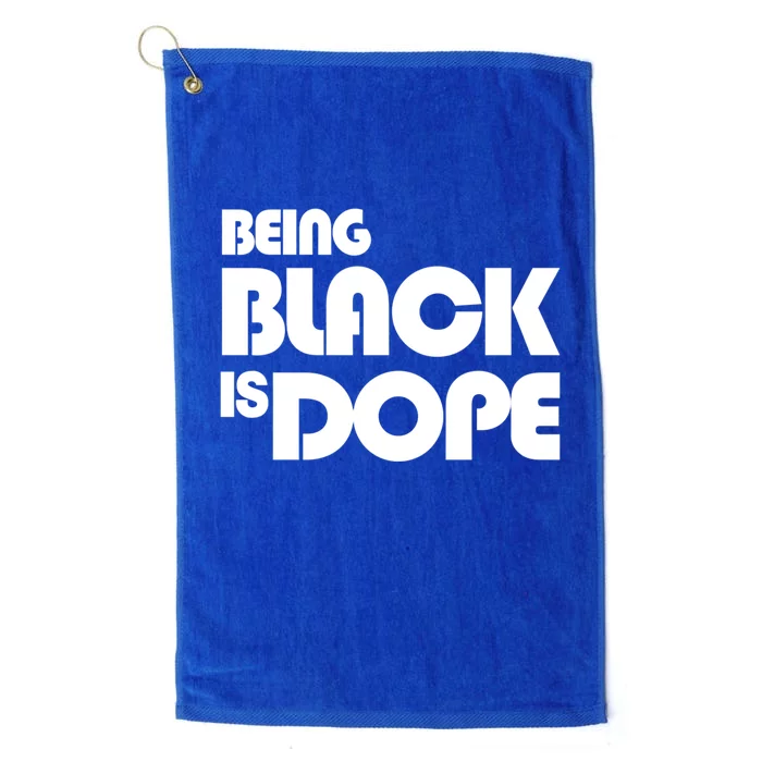 Being Black Is Dope Modern Style Great Gift Platinum Collection Golf Towel