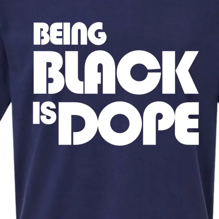 Being Black Is Dope Modern Style Great Gift Sueded Cloud Jersey T-Shirt