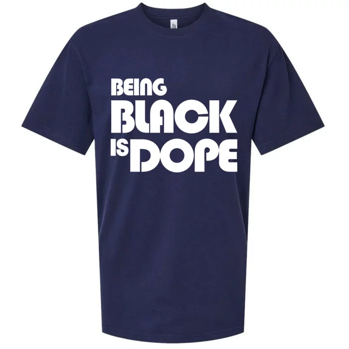 Being Black Is Dope Modern Style Great Gift Sueded Cloud Jersey T-Shirt