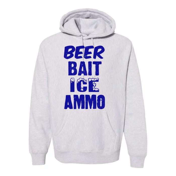 Beer Bait Ice Ammo Premium Hoodie