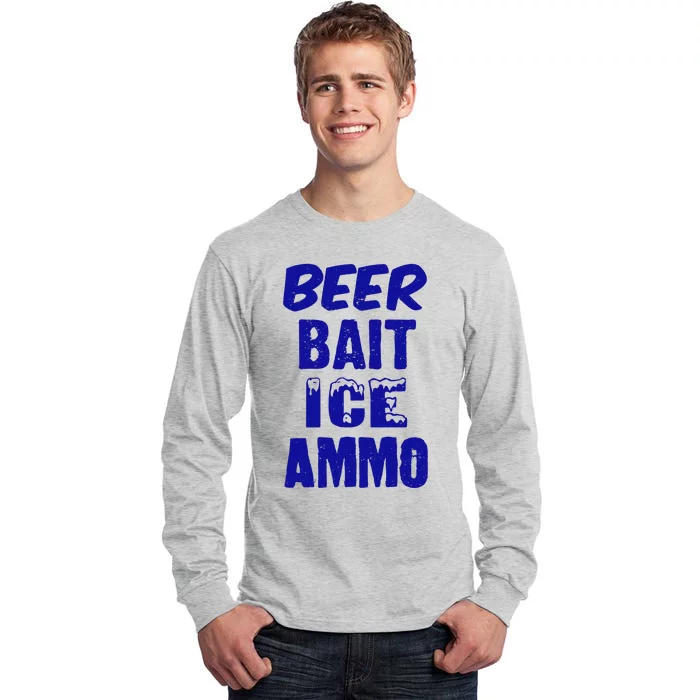 Beer Bait Ice Ammo Tall Long Sleeve T-Shirt