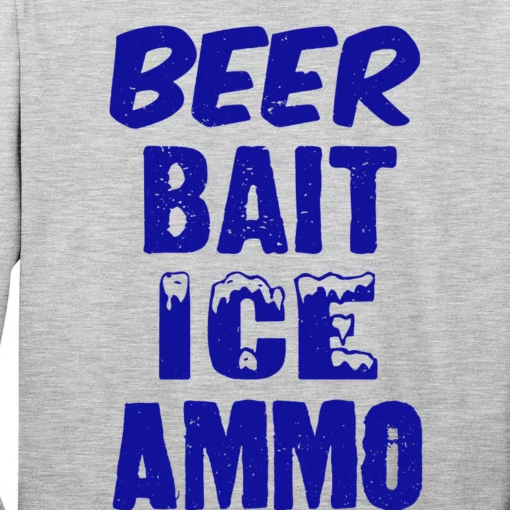 Beer Bait Ice Ammo Tall Long Sleeve T-Shirt