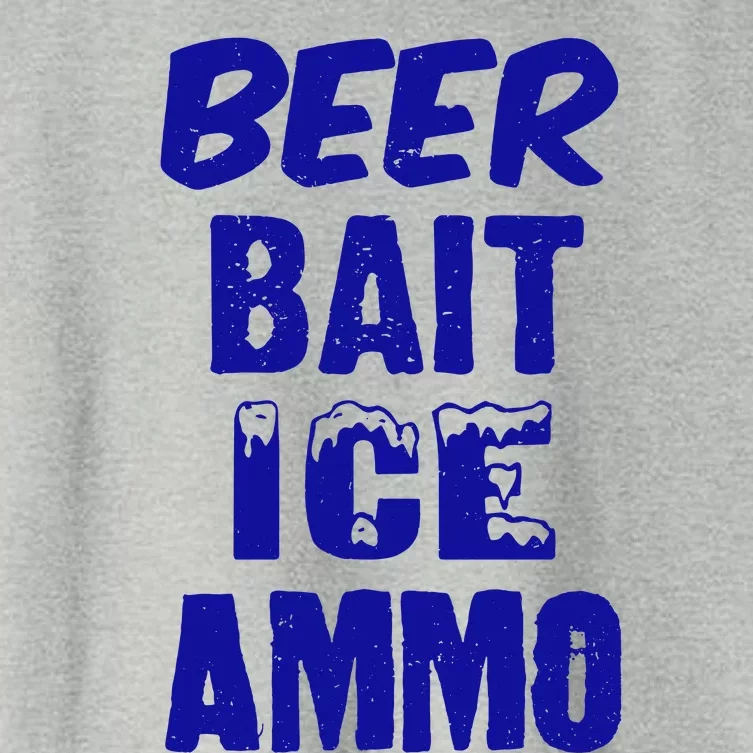 Beer Bait Ice Ammo Women's Crop Top Tee