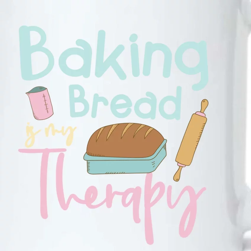 Baking Bread Is My Therapy Gift Love Making Bread Baker Gift Black Color Changing Mug