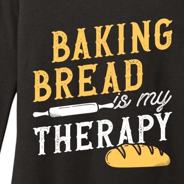 Baking Bread Is My Therapy Bake Bread Baker Cool Gift Womens CVC Long Sleeve Shirt