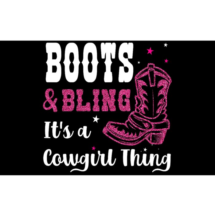 boots & bling it's a cowgirl thing Western Bumper Sticker