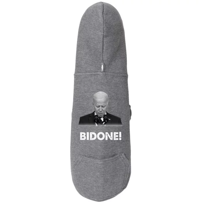 Bidone Biden Is Not Allowed To Run For President Doggie 3-End Fleece Hoodie