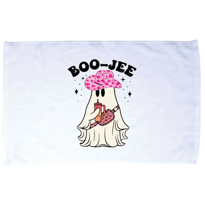 Boujee Boo Jee Spooky Ghost Halloween Leopard Costumes Microfiber Hand Towel