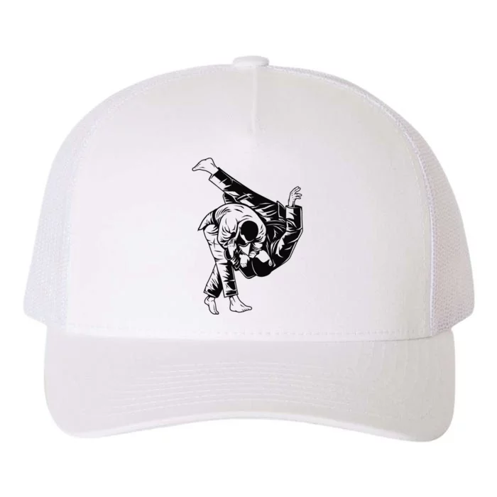 BJJ Brazilian Jiu Jitsu MMA Yupoong Adult 5-Panel Trucker Hat