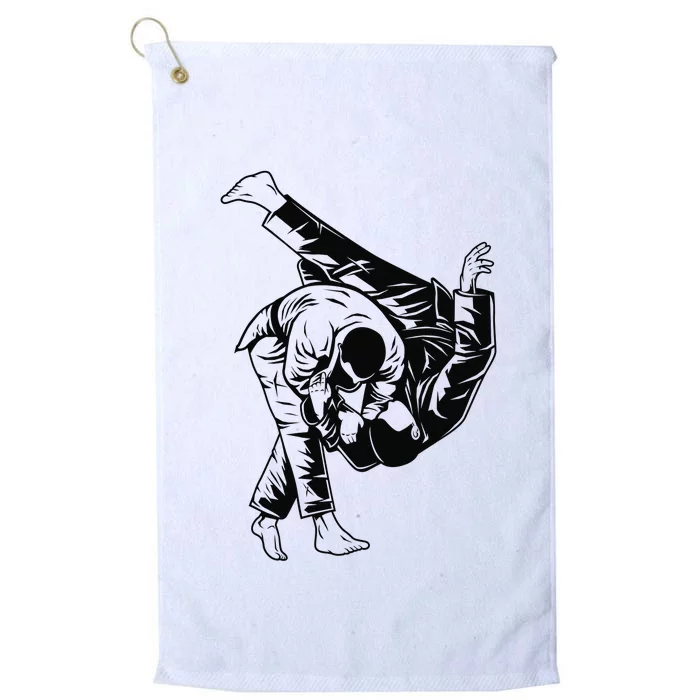 BJJ Brazilian Jiu Jitsu MMA Platinum Collection Golf Towel