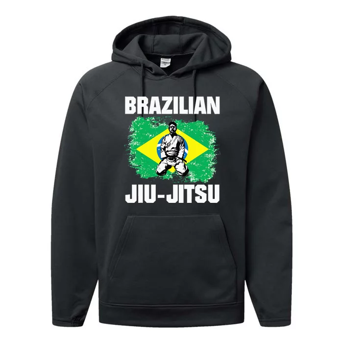 Bjj Brazilian Jiu Jitsu Performance Fleece Hoodie