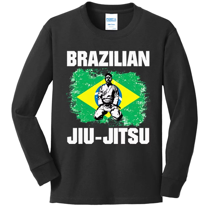 Bjj Brazilian Jiu Jitsu Kids Long Sleeve Shirt