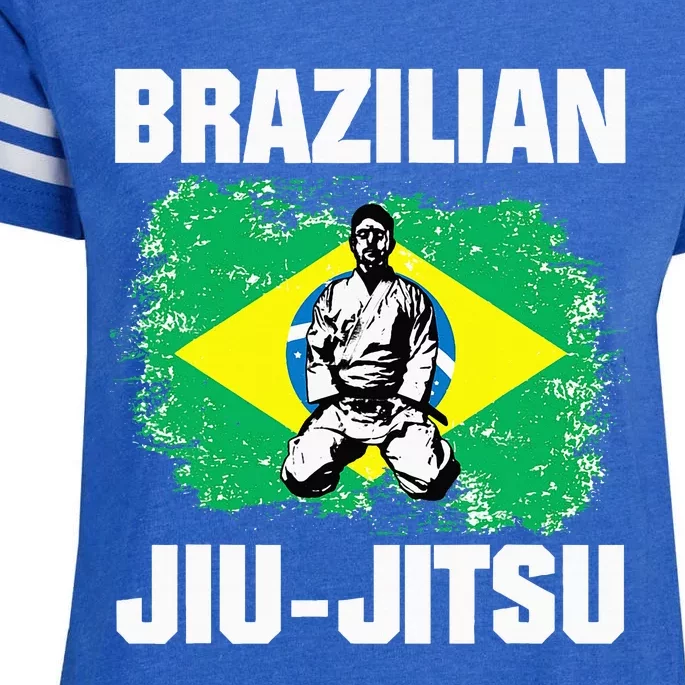 Bjj Brazilian Jiu Jitsu Enza Ladies Jersey Football T-Shirt