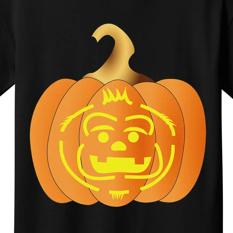 Baby Bigfoot Jack OLantern Halloween Kids T-Shirt