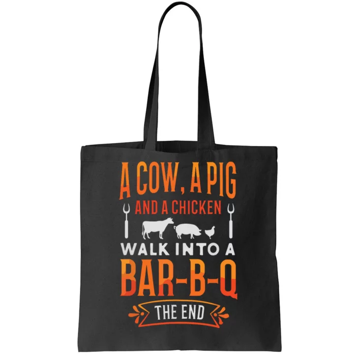 Barbecue BBQ Joke GIft For Grill Master Chef Tote Bag