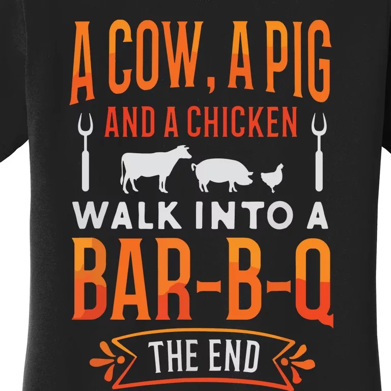 Barbecue BBQ Joke GIft For Grill Master Chef Women's T-Shirt