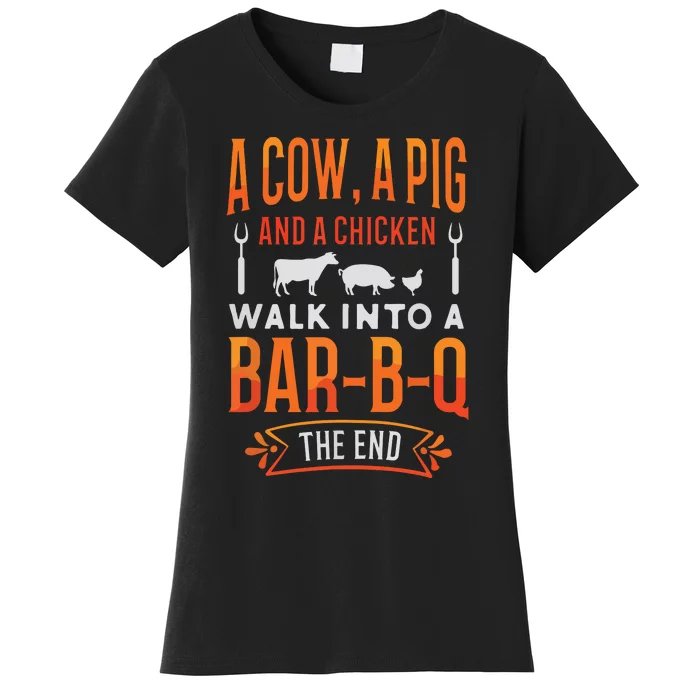 Barbecue BBQ Joke GIft For Grill Master Chef Women's T-Shirt