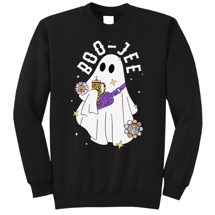 Boujee Boo Jee Spooky Season Cute Ghost Halloween Costume Sweatshirt