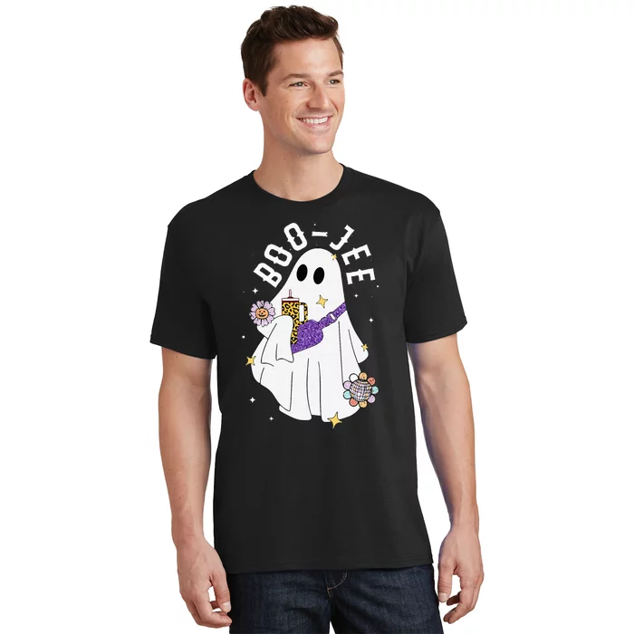 Boujee Boo Jee Spooky Season Cute Ghost Halloween Costume T-Shirt