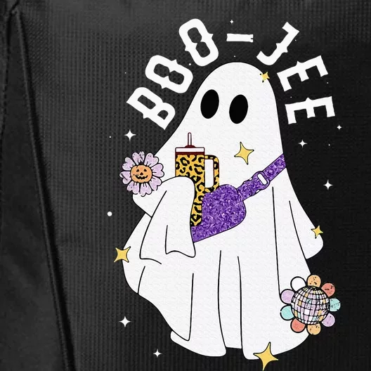 Boujee Boo Jee Spooky Season Cute Ghost Halloween Costume City Backpack