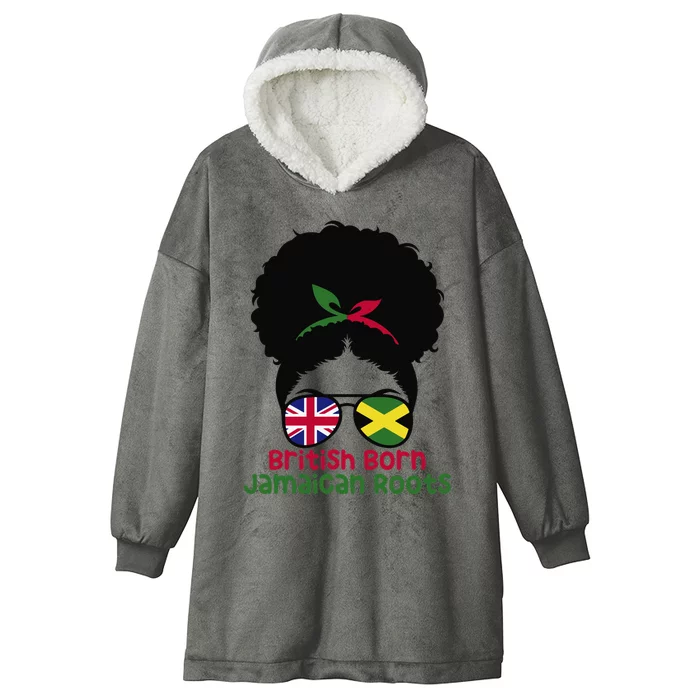 British Born Jamaican Roots Afro Half Britain half Jamaica Hooded Wearable Blanket