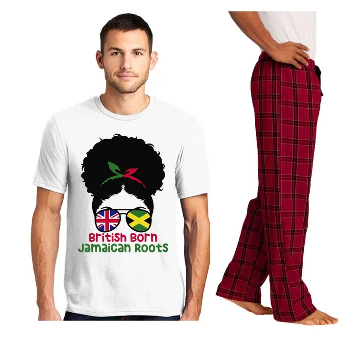 British Born Jamaican Roots Afro Half Britain half Jamaica Pajama Set