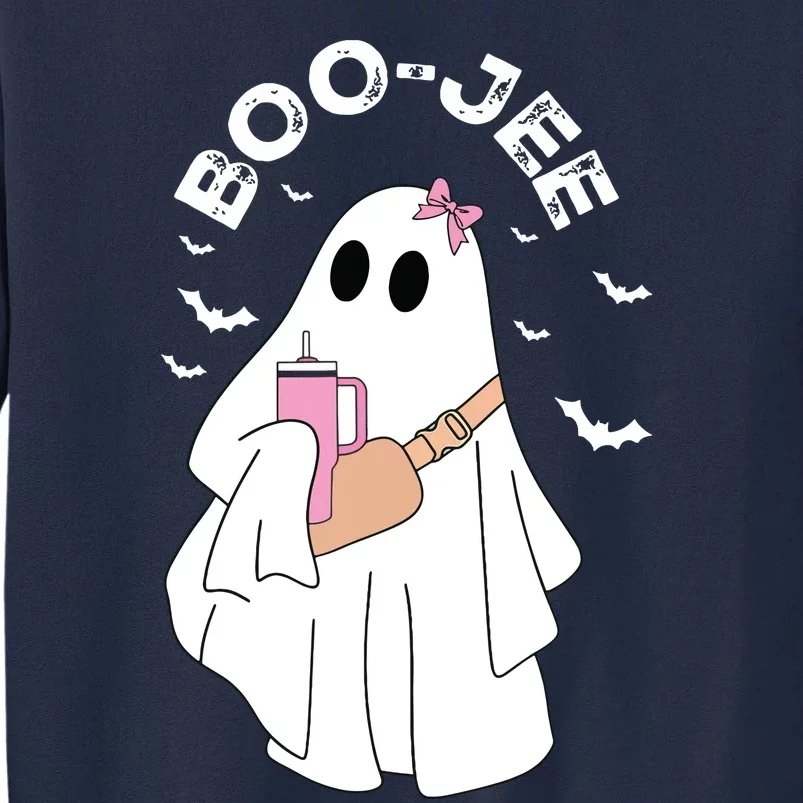 Boujee Boo Jee Ghost Halloween Girl Kids Boy Spooky Season Tall Sweatshirt