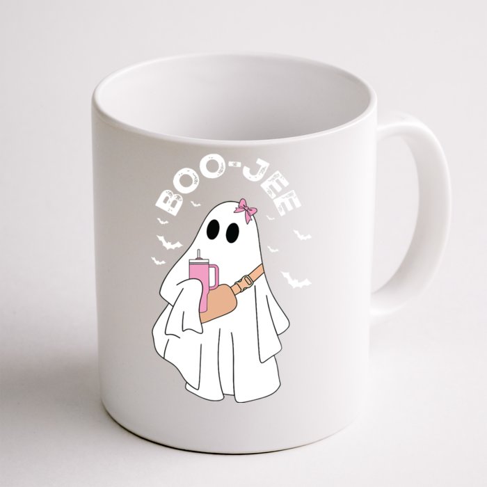 Boujee Boo Jee Ghost Halloween Girl Kids Boy Spooky Season Front & Back Coffee Mug