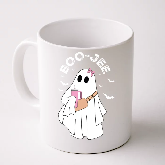 Boujee Boo Jee Ghost Halloween Girl Kids Boy Spooky Season Front & Back Coffee Mug