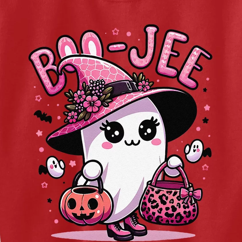 Boujee Boo Jee Spooky Ghost Pin.K Halloween Women Kids Sweatshirt