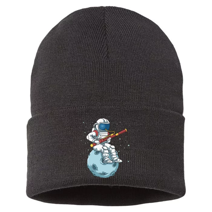 Bassoon Bassoonist Jazz Music Big Band Astronaut Bassoon Sustainable Knit Beanie