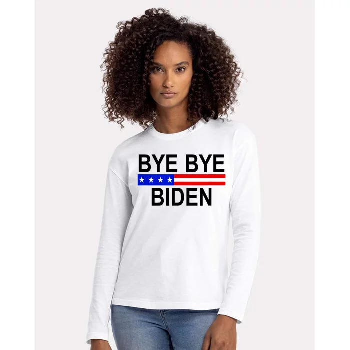 Bye Bye Joe Biden Womens Cotton Relaxed Long Sleeve T-Shirt