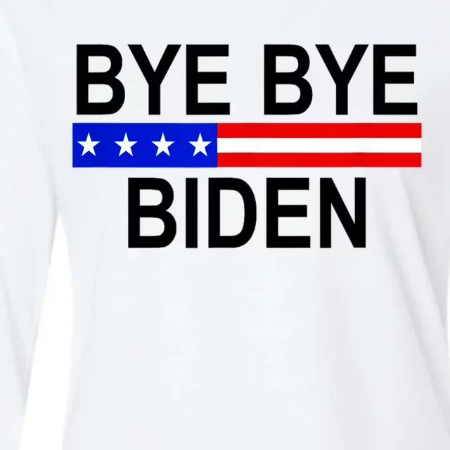 Bye Bye Joe Biden Womens Cotton Relaxed Long Sleeve T-Shirt