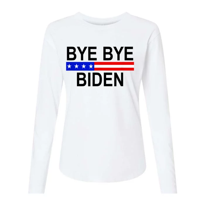 Bye Bye Joe Biden Womens Cotton Relaxed Long Sleeve T-Shirt