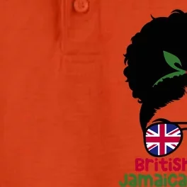 British Born Jamaican Roots Afro Half Britain Half Jamaica Dry Zone Grid Performance Polo