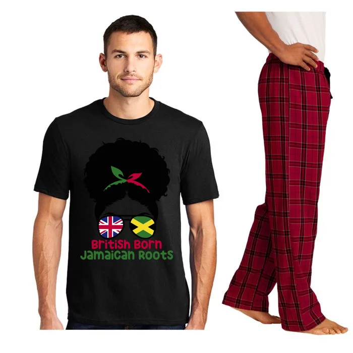 British Born Jamaican Roots Afro Half Britain Half Jamaica Pajama Set