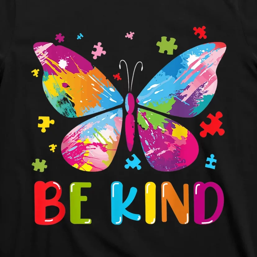 Butterfly Be Kind Autism Awareness T-Shirt