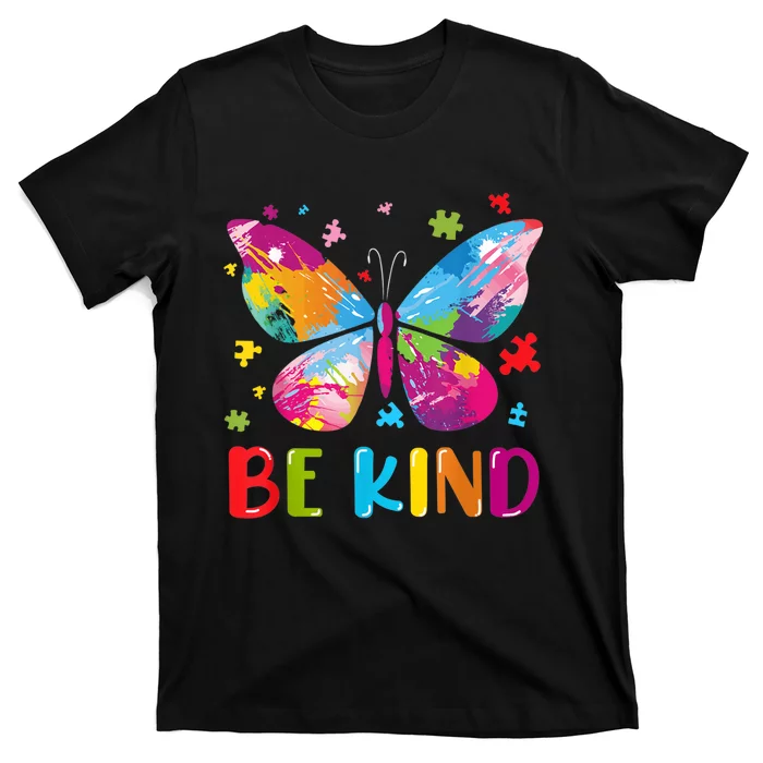 Butterfly Be Kind Autism Awareness T-Shirt