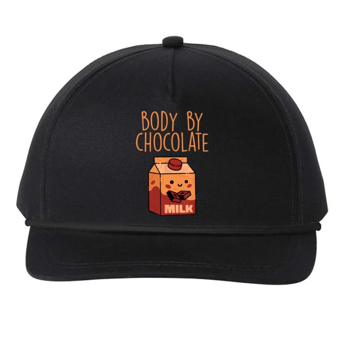 Body By Kawaii Chocolate Milk Drink Workout Chocolate Milk Snapback Five-Panel Rope Hat