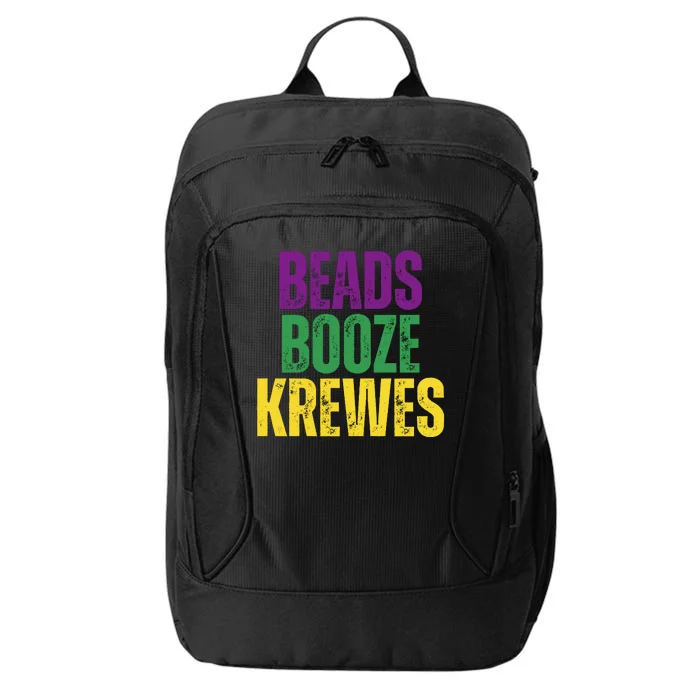 Beads Booze Krewes Mardi Gras Vintage City Backpack