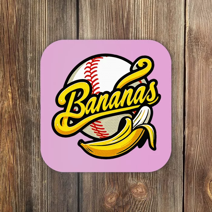 Banana Baseball Lover Cool Game Coaster