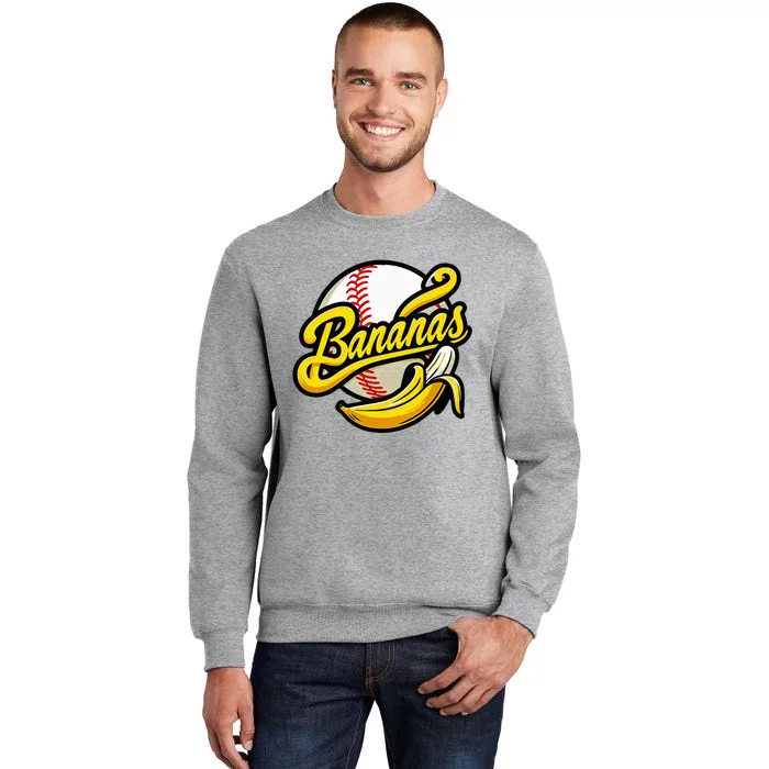 Banana Baseball Lover Cool Game Tall Sweatshirt