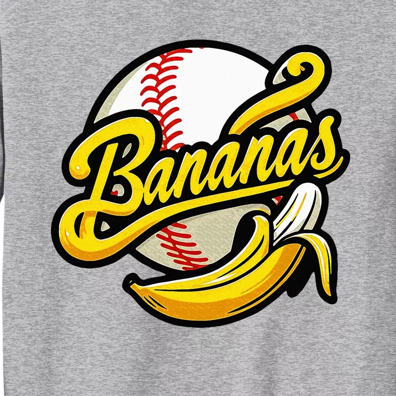 Banana Baseball Lover Cool Game Tall Sweatshirt