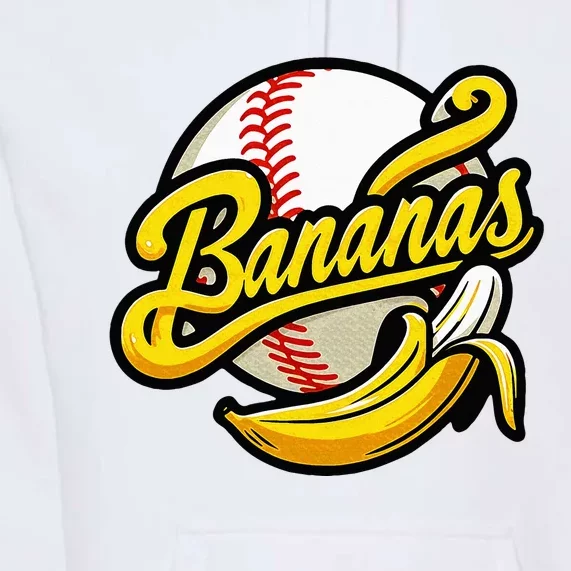 Banana Baseball Lover Cool Game Premium Hoodie