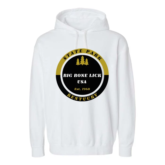 Big Bone Lick Park Kentucky Garment-Dyed Fleece Hoodie