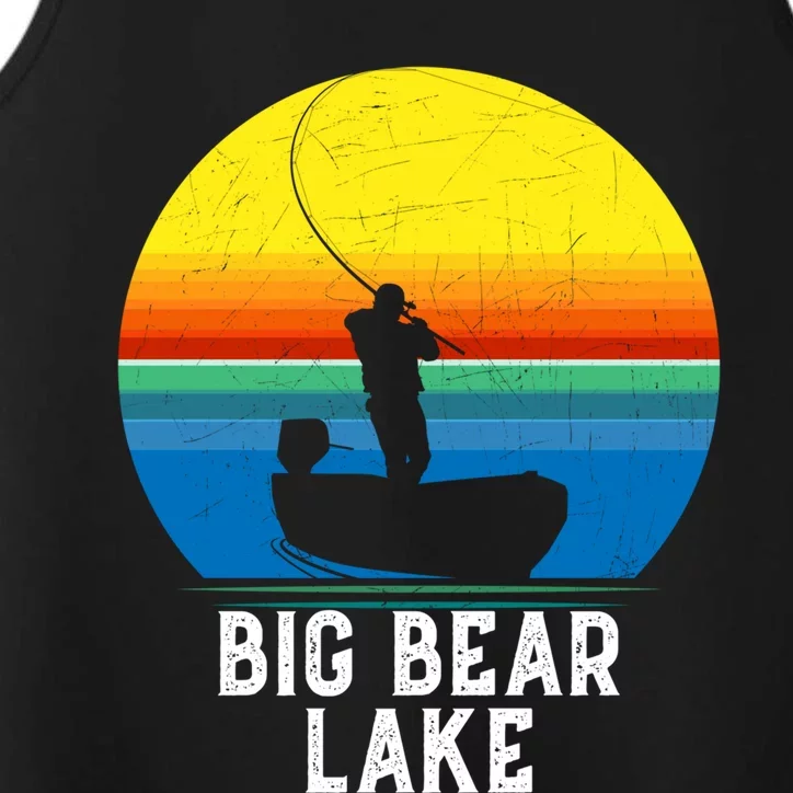 Big Bear Lake Cool Gift For Fishing Trips Travel Family Gift Performance Tank